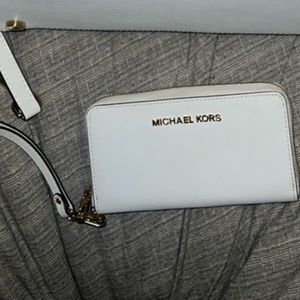 Michael Kors white wallet